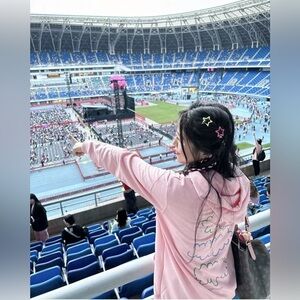 Coach women Valentine's Hoodie Spring Autumn Streetwear Color Pink L‎